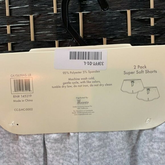 C & C California XL 2 Pk Drawstring Lounge Shorts - Picture 4 of 4